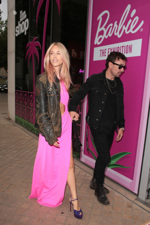 Lady Mary Charteris Arrives at Barbie: The Exhibition Opening Hosted by Adwoa Aboah at Design Museum in London 3