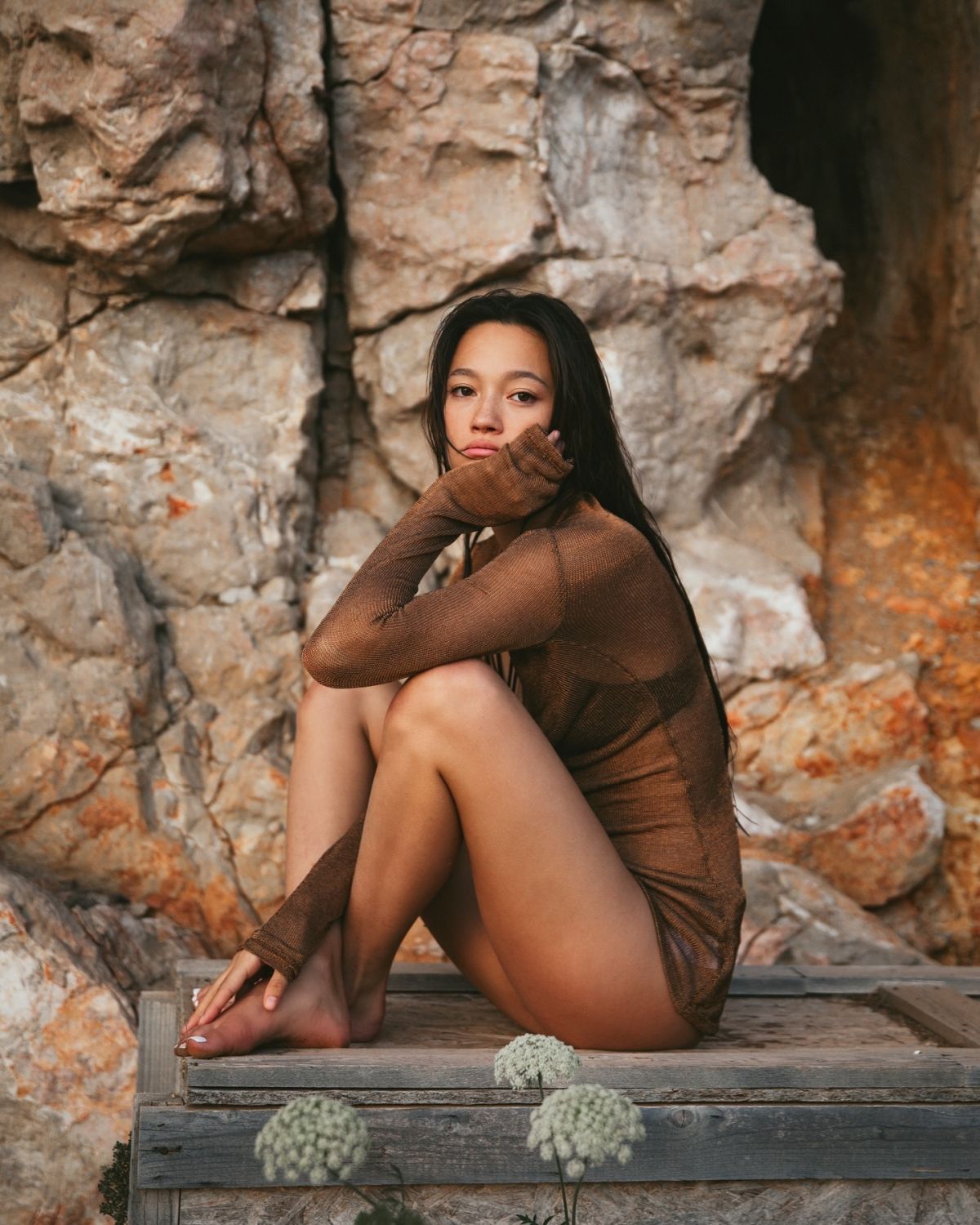 Lily Chee at an Outside Photoshoot, July 2024