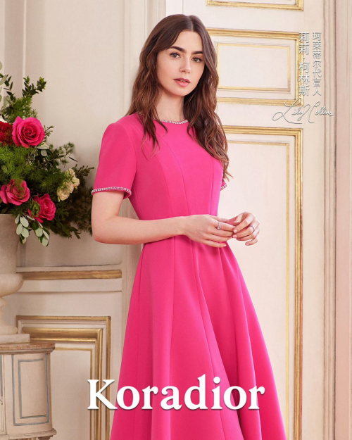 Lily Collins for Koradior Autumn 2024 Campaign 2