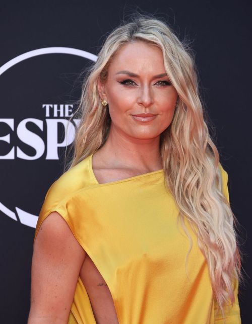 Lindsey Vonn wears Satin Split Dress at 2024 ESPY Awards at Dolby Theatre in Los Angeles 3