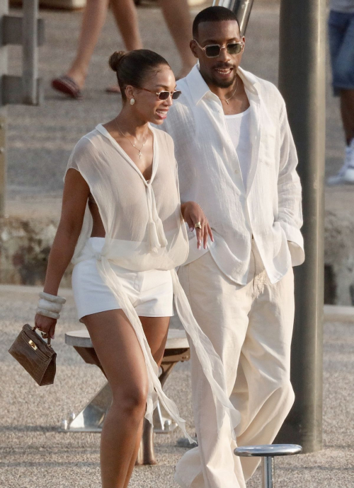 Lori Harvey Out at Saint Tropez Harbor 1