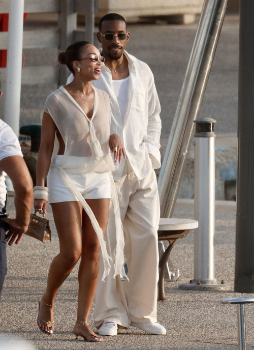 Lori Harvey Out at Saint Tropez Harbor 3