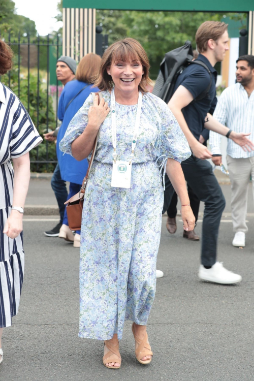 Lorraine Kelly Arrives at 2024 Wimbledon Tennis Championships