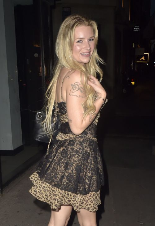 Lottie Moss After leaves Albemarle Private Members Club in London, July 2024 1