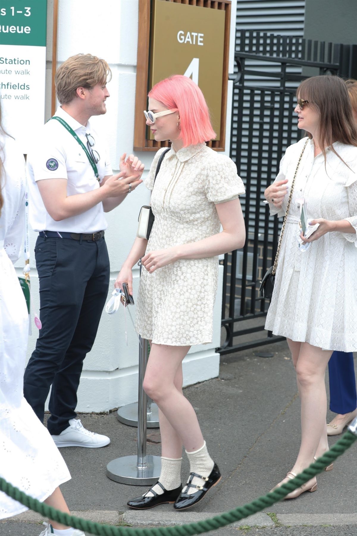 Lucy Boynton Arrives at 2024 Wimbledon Tennis Championships