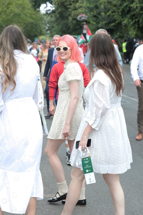 Lucy Boynton Arrives at 2024 Wimbledon Tennis Championships 1