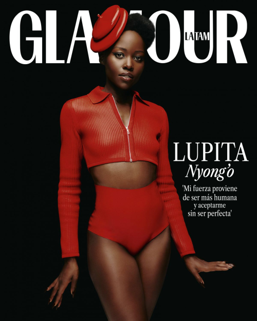 Lupita Nyong'o on the Cover of Glamour Magazine UK Mexico and Latinoamerica Germany June 2024