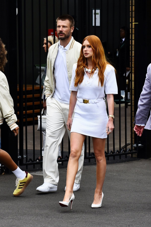 Marina Ruy Barbosa Heading to VIP Gate at Wimbledon All England Tennis Club 2