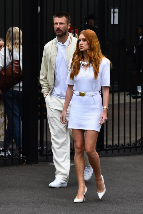 Marina Ruy Barbosa Heading to VIP Gate at Wimbledon All England Tennis Club 5