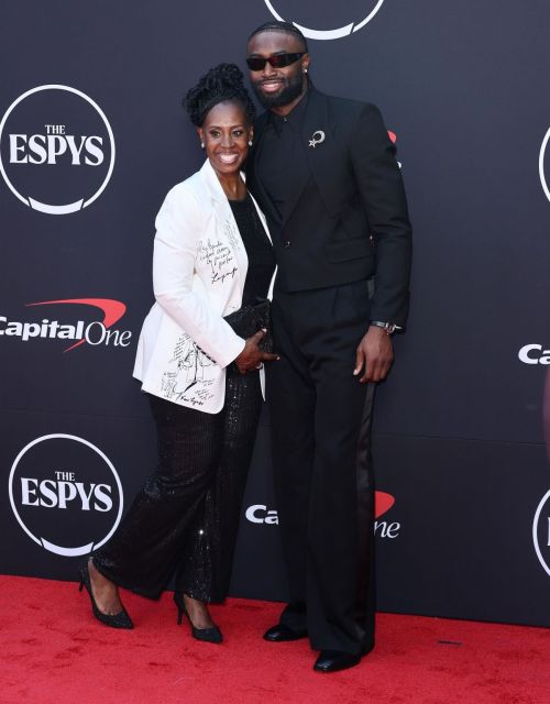 Mechalle Brown and Jaylen Brown at 2024 ESPY Awards at Dolby Theatre in Los Angeles