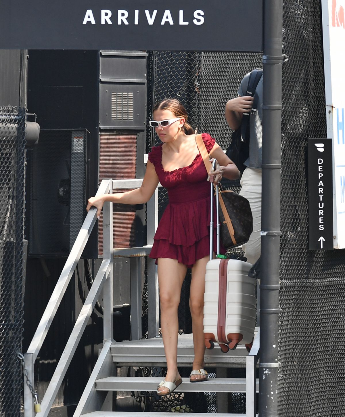 Millie Bobby Brown at a Heliport in Manhattan