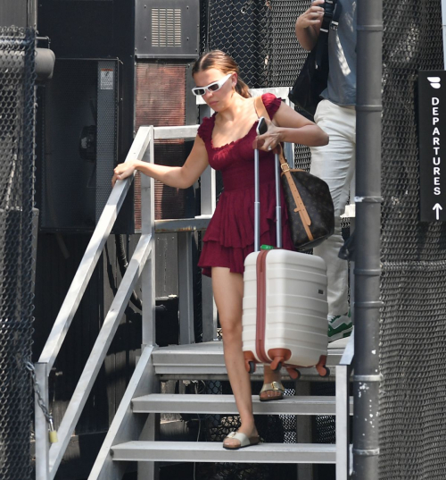 Millie Bobby Brown at a Heliport in Manhattan 3