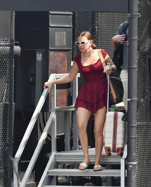 Millie Bobby Brown at a Heliport in Manhattan 5