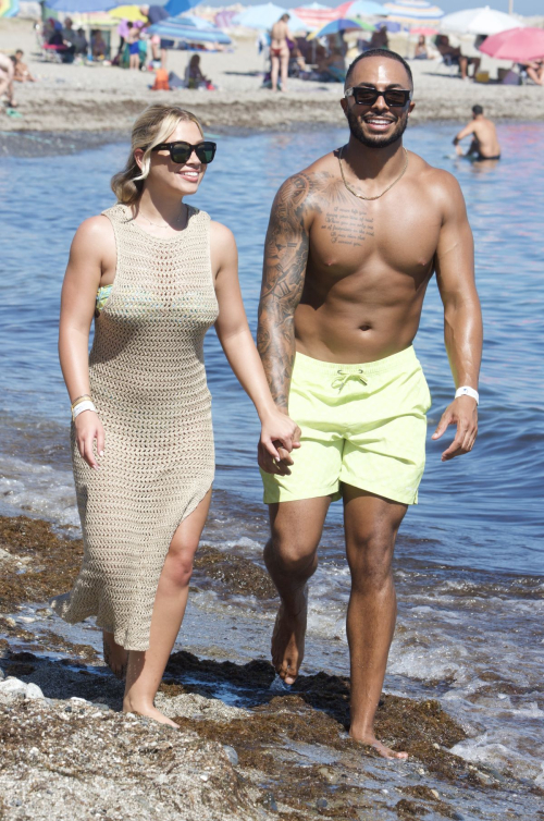 Molly Rainford Out at a Beach in Marbella 1