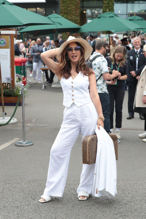 Myleene Klass Arrives at 2024 Wimbledon Tennis Championships