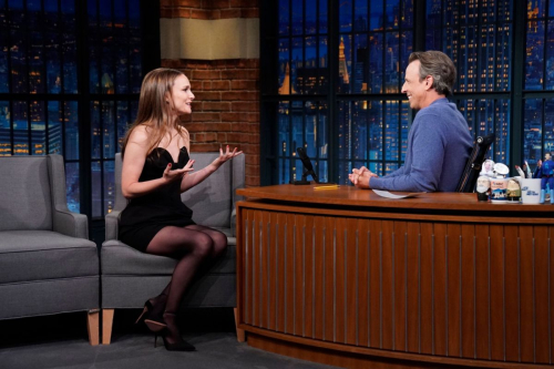 Natalie Portman at Late Night with Seth Meyers 1