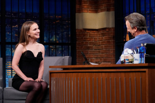 Natalie Portman at Late Night with Seth Meyers 3