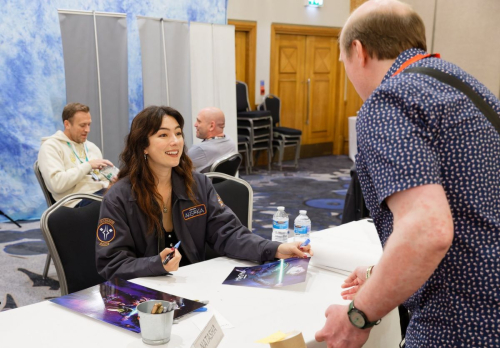 Natasha Liu Bordizzo Signing Autographs Starfury Invasion Convention Birmingham