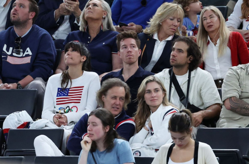 Nina Dobrev at Artistic Gymnastics Women’s Qualification Round at Summer Olympics in Paris 1