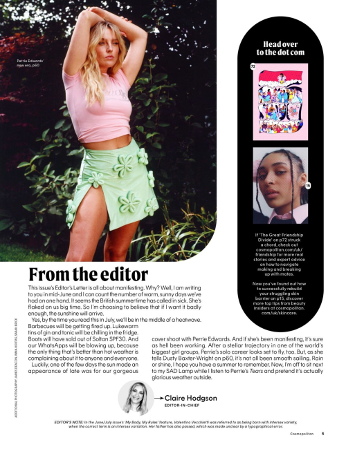 Perrie Edwards in Cosmopolitan UK August September 2024 4