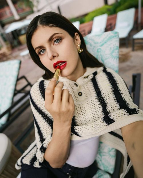 Pregnant Alexandra Daddario Dior Beauty Photoshoot, July 2024