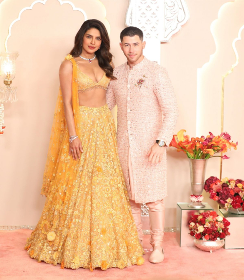 Priyanka Chopra and Nick Jonas at Anant Ambanis Wedding Mumbai 4