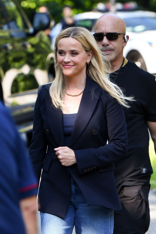 Reese Witherspoon on the Set of The Morning Show in New York 2