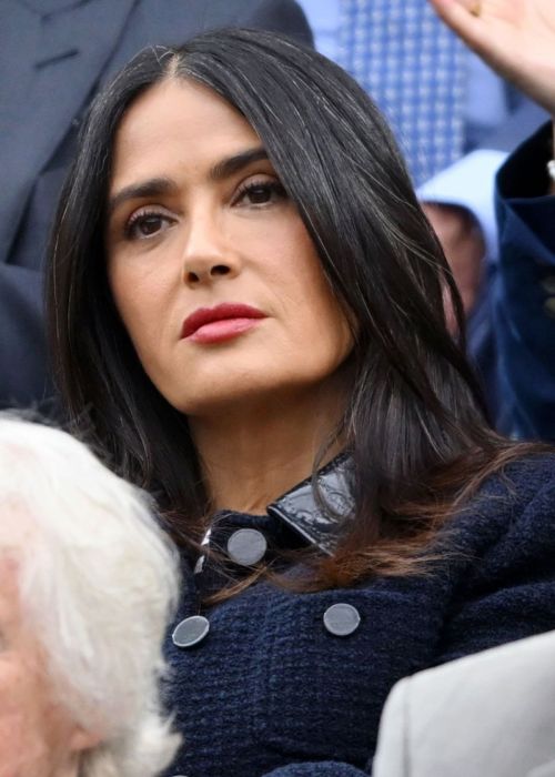 Salma Hayek attends at Wimbledon Tennis Championships 2024 in London 4