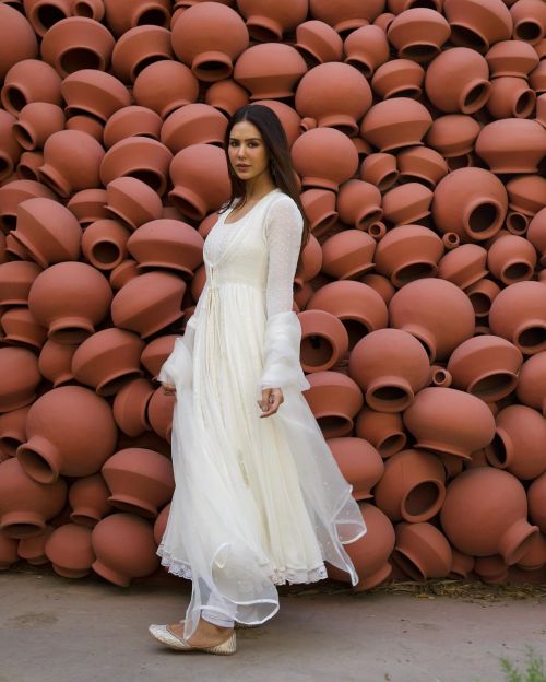 Sonam Bajwa Wears Label Nimbus Georgette Anarkali, July 2024 2