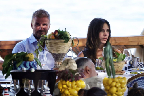 Victoria and David Beckham on Their Holiday in Nerano 3