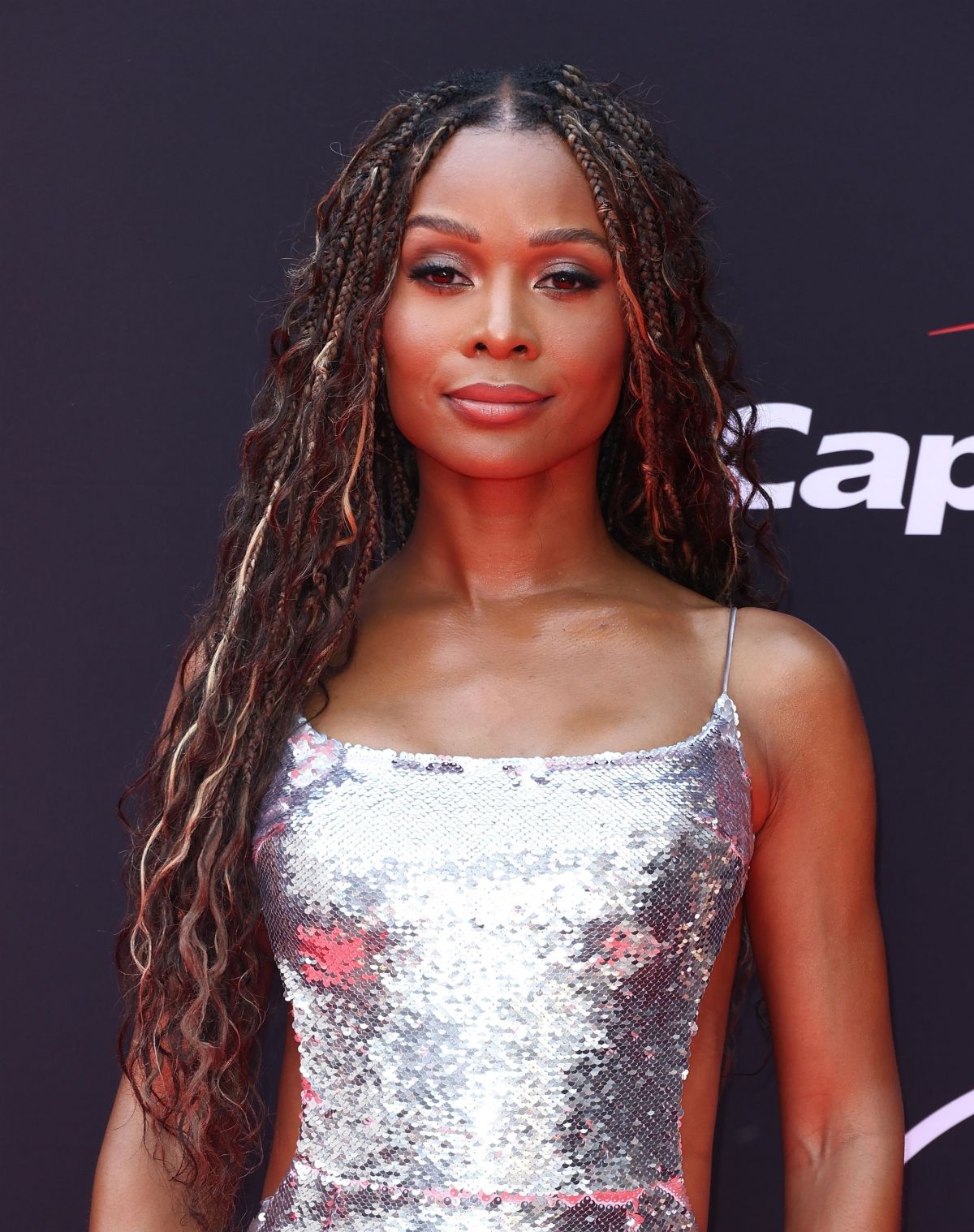 Zuri Hall in Silver Shinning Dress at 2024 ESPY Awards at Dolby Theatre in Los Angeles