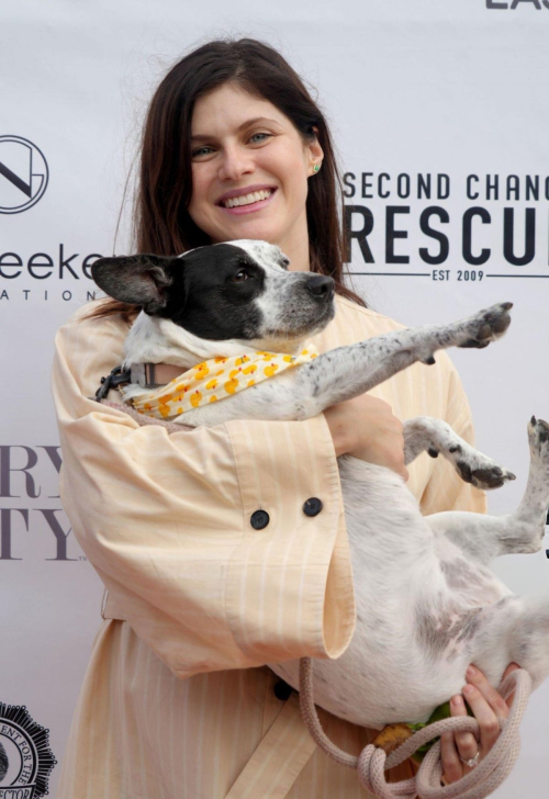 Alexandra Daddario at NY Second Chance Rescue Dinner in Hamptons