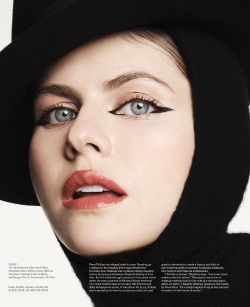 Alexandra Daddario Elle Magazine Beauty Section September 2024 2