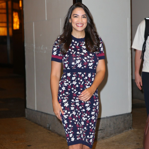 Alexandria Ocasio-Cortez Leaves CBS Mornings in New York 3