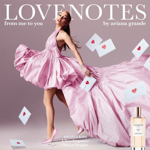 Ariana Grande LoveNotes Fragrance Ad 2024