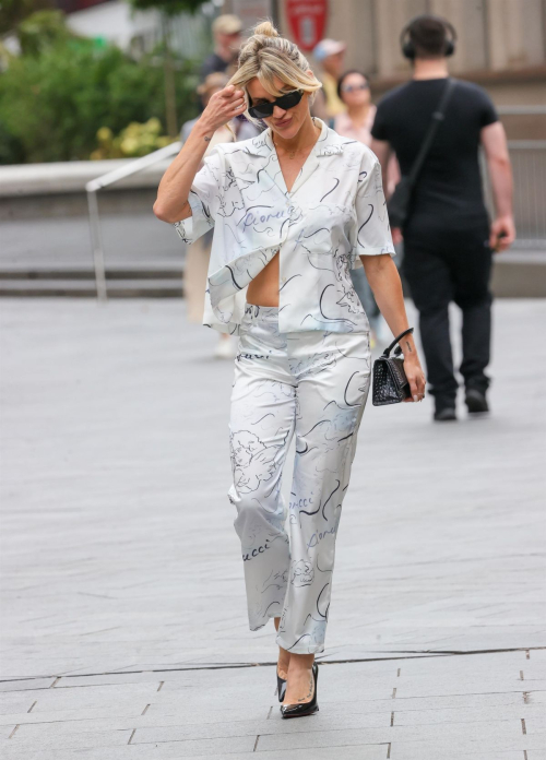 Ashley Roberts in Matching Two Piece Arrives at Heart Radio in London 2