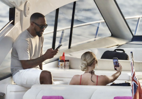 Ashley Stevenson and Marcus Jordan at Yacht in Saint Tropez 2