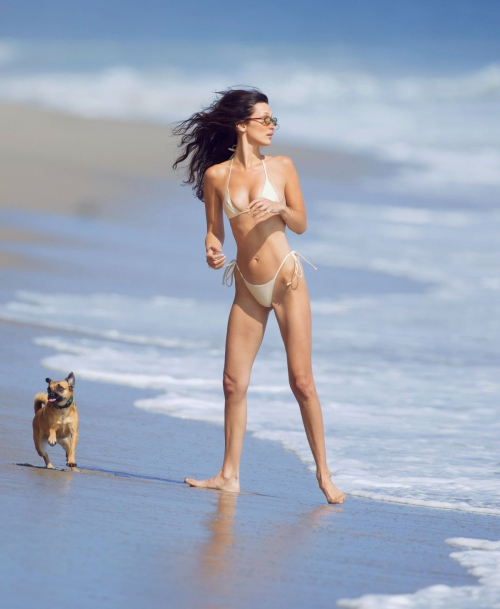 Bella Hadid in bikini at a beach in Malibu 2