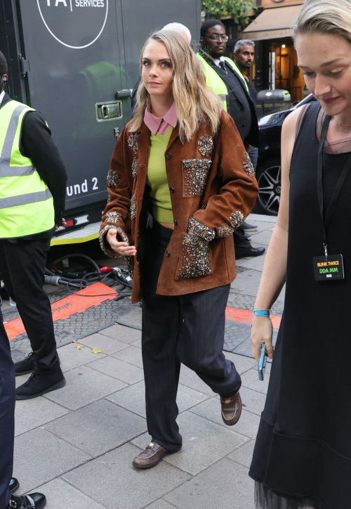 Cara Delevingne Arrives Blink Twice Premiere London August 2024