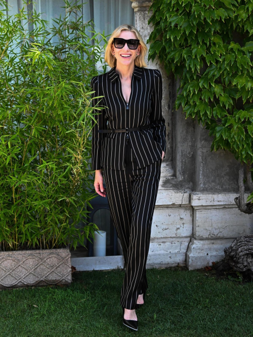 Cate Blanchett Arrives at Hotel Excelsior at Venice International Film Festival