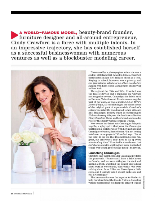 Cindy Crawford in Business Traveler August 2024 2