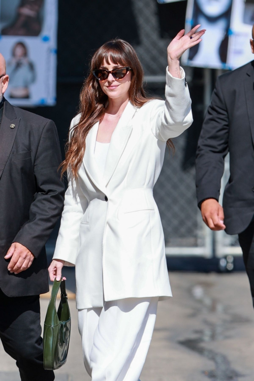 Dakota Johnson Arrives at Jimmy Kimmel Live Hollywood June 2024 3