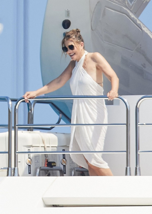 Elizabeth Hurley Yacht St Tropez August 2024 3