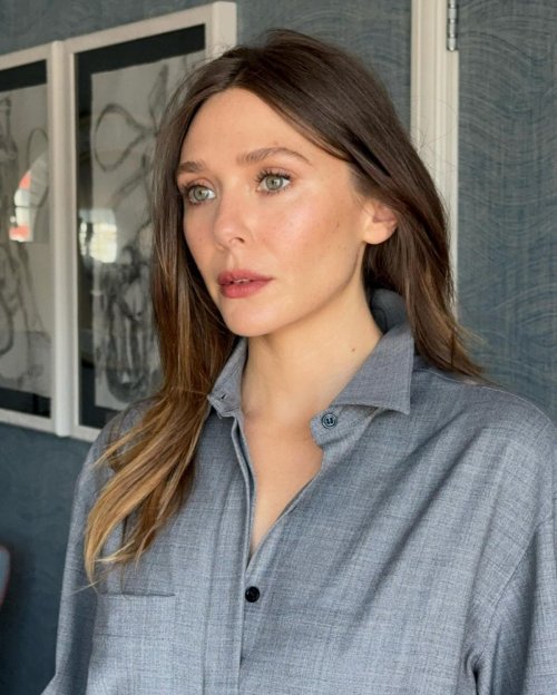 Elizabeth Olsen His Three Daughters Press Portraits August 2024