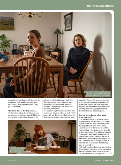 Elizabeth Olsen Natasha Lyonne Carrie Coon in Total Film Magazine September 2024 3