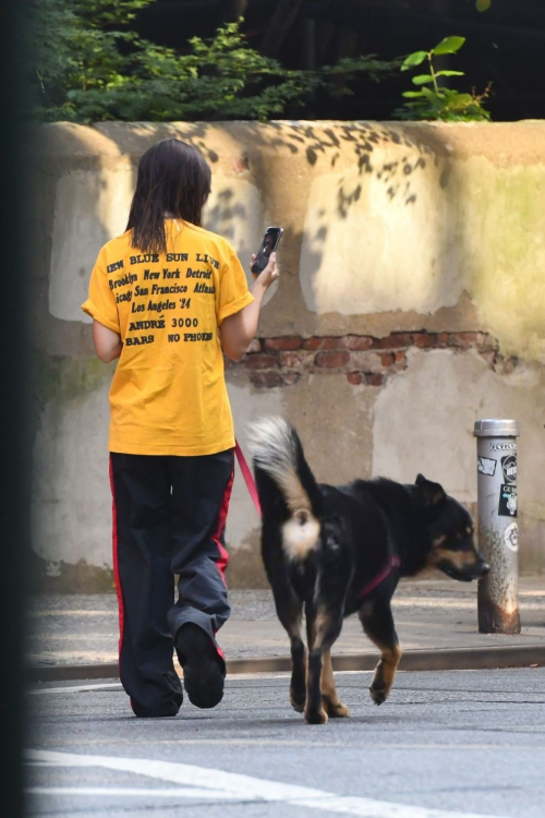 Emily Ratajkowski Walks Her Dog in New York August 2024 2