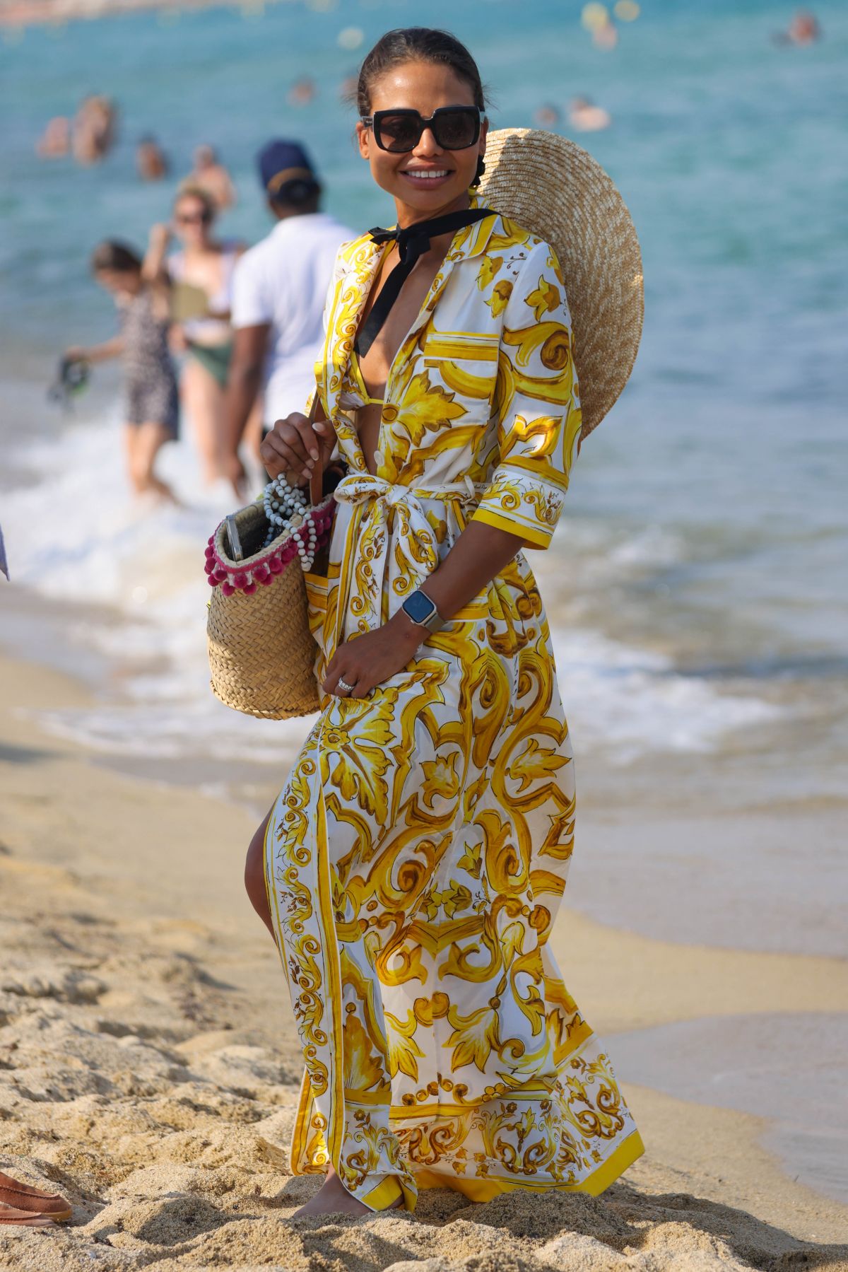 Emma Thynn Leaves Bagatelle Beach in Saint-Tropez