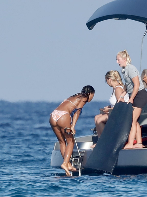 Emma Weymouth in Bikini on a Yacht in Saint Tropez 1