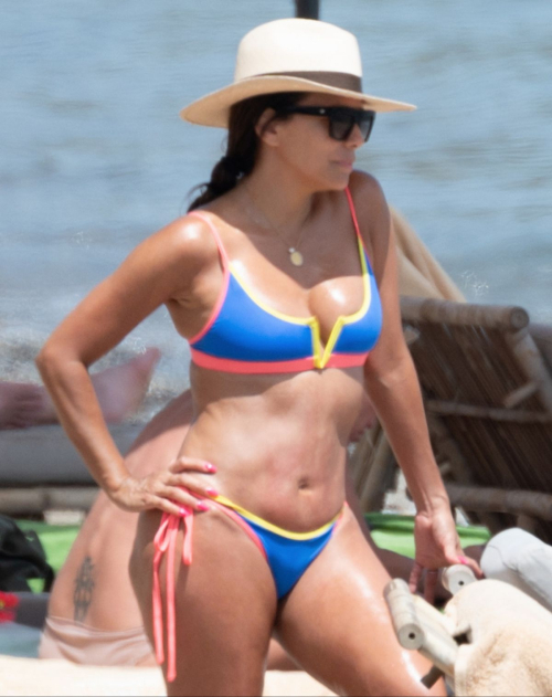 Eva Longoria Bikini Beach Spain 2