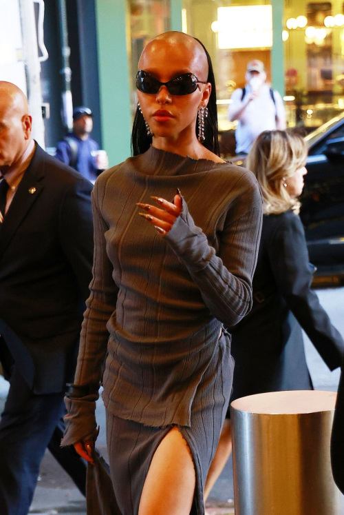 FKA Twigs Arrives at CBS Mornings New York